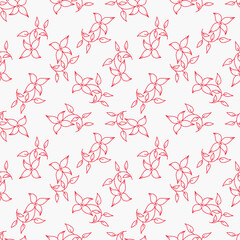 Fototapeta premium textile design with small flowers pattern image