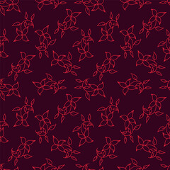 textile design with small flowers pattern image