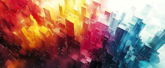 Colorful abstract paint background texture