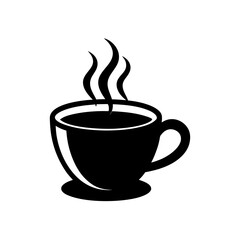 Hot Coffee Cup Silhouette One