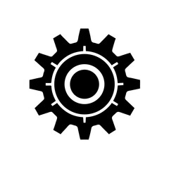 Gear Wheel Icon Silhouette 2
