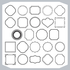 Ornamental and Calligraphic Frames Collection for Vintage Labels and Corner Designs