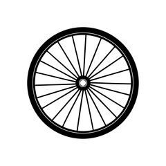 Bicycle Wheel Spokes Silhouette