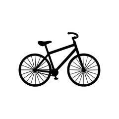 Minimalist Bicycle Silhouette Icon
