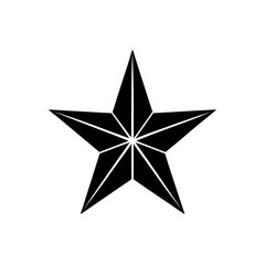 Star Icon Graphic Silhouette Design
