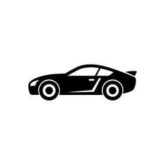 Race Car Silhouette Icon
