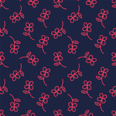 textile design with small flowers pattern image