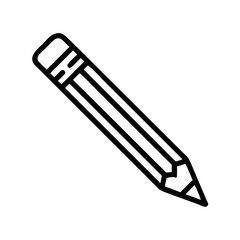 Fototapeta premium Pencil icons symbolize creativity and artistic expression. Essential for drawing, writing, and educational themes, these designs reflect the art of communication through simple tools.