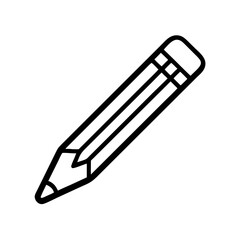 Fototapeta premium Pencil icons symbolize creativity and artistic expression. Essential for drawing, writing, and educational themes, these designs reflect the art of communication through simple tools.