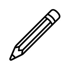 Fototapeta premium Pencil icons symbolize creativity and artistic expression. Essential for drawing, writing, and educational themes, these designs reflect the art of communication through simple tools.