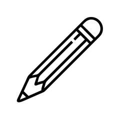 Fototapeta premium Pencil icons symbolize creativity and artistic expression. Essential for drawing, writing, and educational themes, these designs reflect the art of communication through simple tools.