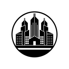 Naklejka premium city buildings vector