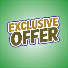 Exclusive offer