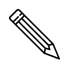 Fototapeta premium Pencil icons symbolize creativity and artistic expression. Essential for drawing, writing, and educational themes, these designs reflect the art of communication through simple tools.