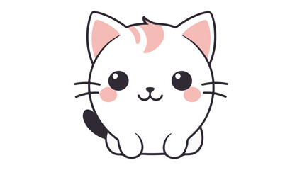 cute cat icon vector illustration
