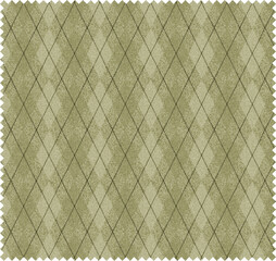 Seamless frame argyle pattern, diamond and harlequin geometric pattern. Vector decorative ornamental checkered rhombus background