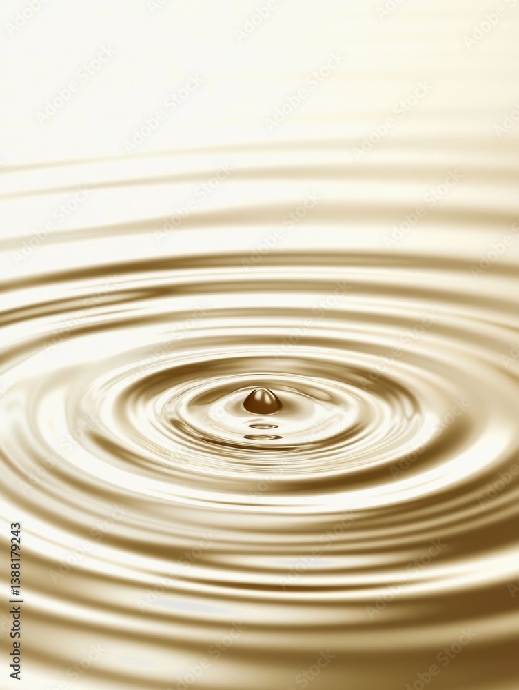 Poster tranquil minimalist water ripples reflecting soft natural elegance in a serene setting