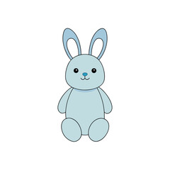 Obraz premium easter bunny with a white background