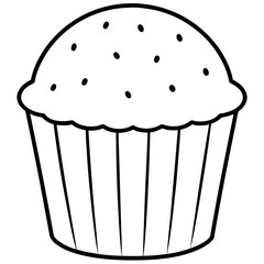 muffin on white 