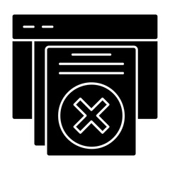 Obraz premium Delete Icon