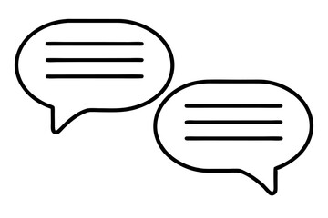 vector chat on white background