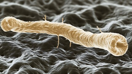 Microscopic Plant Trichome Detail.