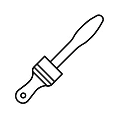paint brush on white background