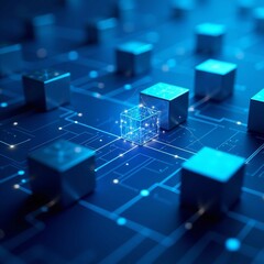 A futuristic high contrast illustration of an intricate design

