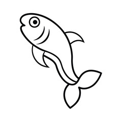 Obraz premium vector illustration of fish