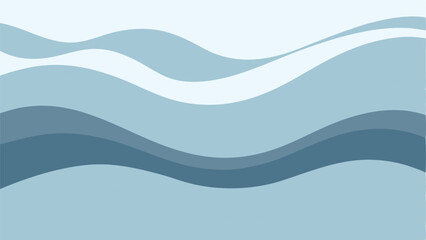 Stylized Sea Wave Background Design.
