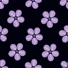textile design with small flowers pattern image