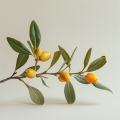 Exploring the beauty and essence of the jojoba plant in a serene left-side composition