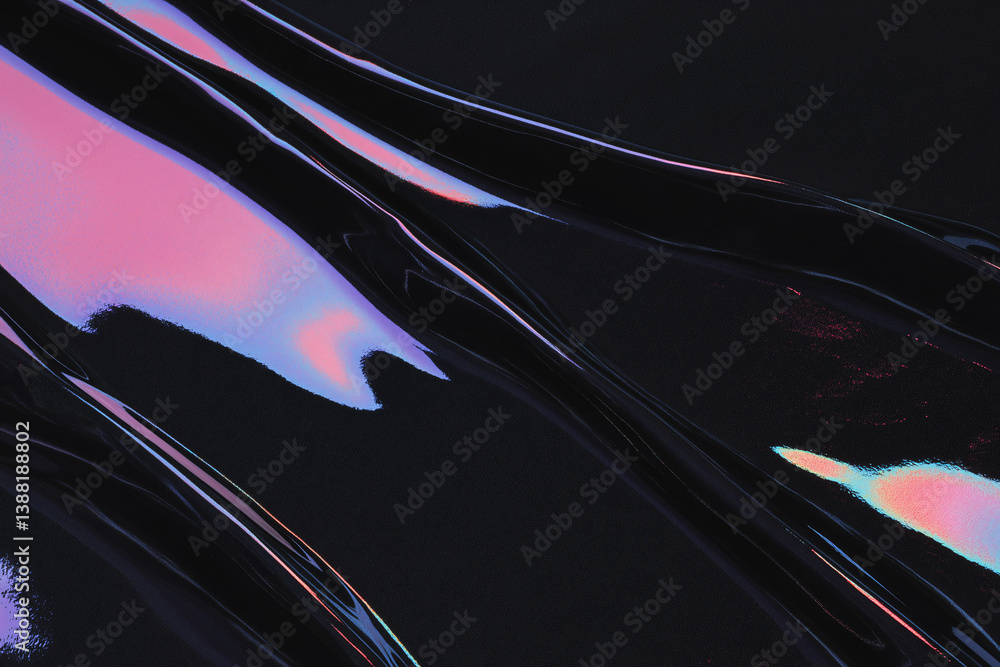 Poster abstract fluidity: a mesmerizing and abstract composition unfolds, featuring flowing liquid forms wi