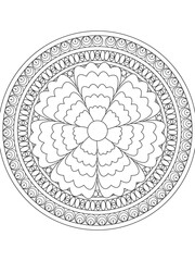 PrintFlowers Coloring Pages For Adules