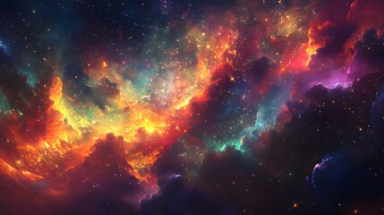 Naklejka premium A stunning fireworks show reflected on the icy surface of a frozen lake in a winter setting