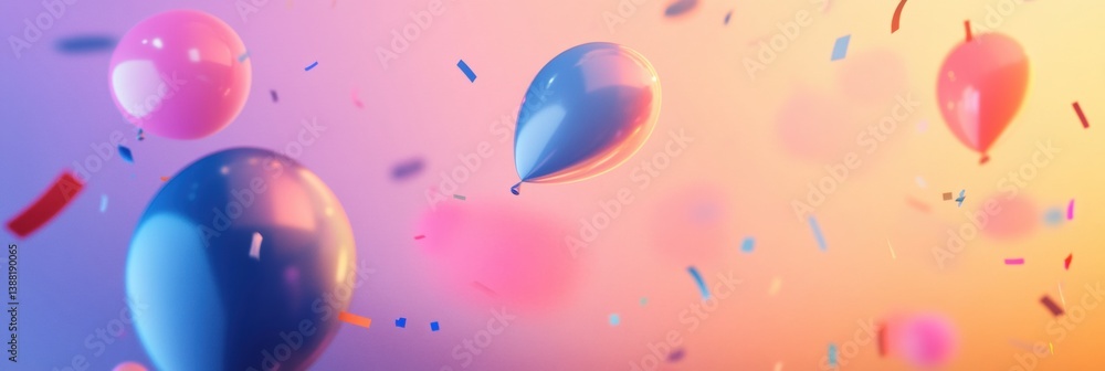 Poster modern party logo showcasing abstract celebratory icons with minimalistic typography and a vibrant s