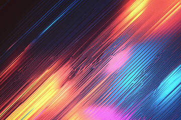 Colorful Abstract Lines: An abstract artwork showcasing a dynamic arrangement of vibrant, parallel lines in a palette of radiant colors, creating a visually stunning display.