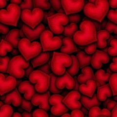 Obraz premium Red heart shapes creating a loving atmosphere.