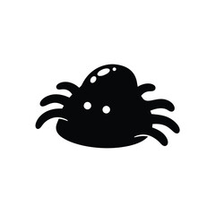 Silhouette vector illustration of a Tentacle Slime icon on a white background