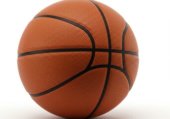 Obraz premium Isolated basketball ball on white background