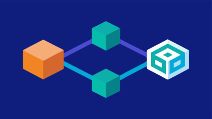 CrossChain Transactions Two chains merging into a single transaction arrow indicating interoperability between different blockchains for seamless transactions.