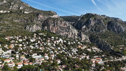 Aerial view of Eze village, France