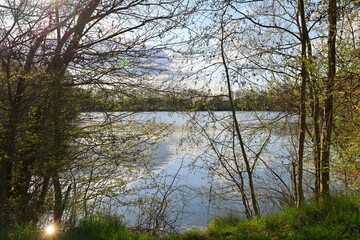 Obraz premium Blick auf den Buldener See in Dülmen