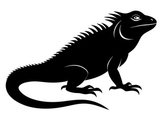 Iguana Silhouette Vector Design, Iguana SVG, Iguana Icon
