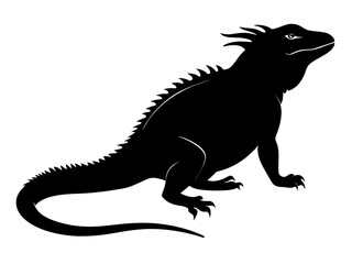 Iguana Silhouette Vector Design, Iguana SVG, Iguana Icon