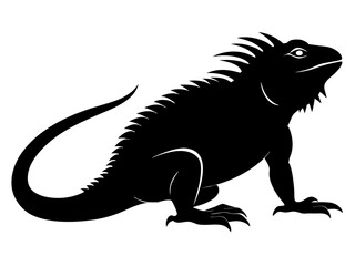 Iguana Silhouette Vector Design, Iguana SVG, Iguana Icon