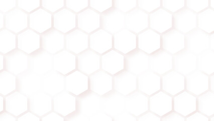 Abstract background white and gray 3d hexagon with seamless geometric pattern texture.