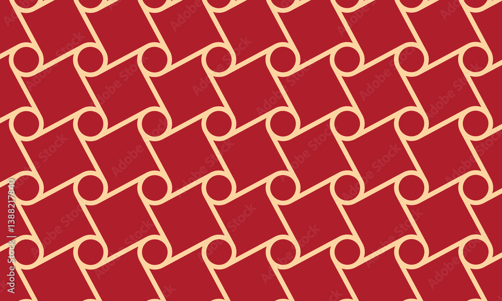 Poster background patterns seamless circles and squares shapes connect line. flat style pattern design back