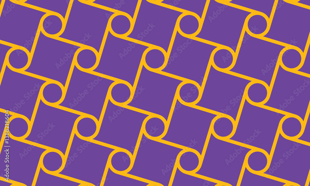 Poster Background patterns seamless circles and squares shapes connect line. Flat style pattern design backdrop.