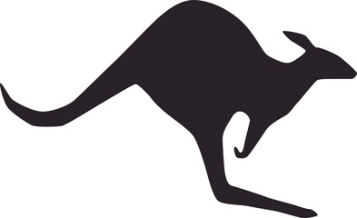 Kangaroo road traffic sign.